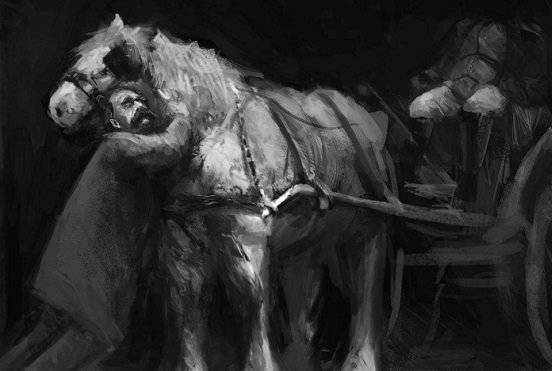 احمد عابر: حين يرى الإنسان صورته.. تأملات في لوحة نيتشه والفرس